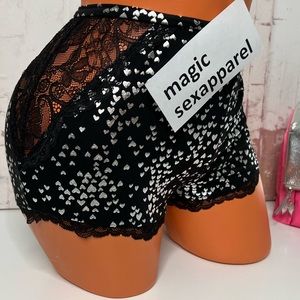 VS S XL SUPER SOFT LACE TRIM SLEEP SHORTS PAJAMAS LOUNGE HEARTS